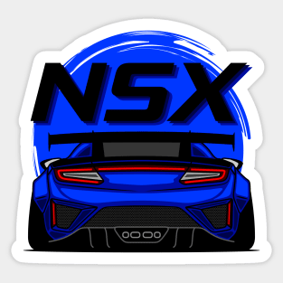 Blue NSX Rear JDM Sticker